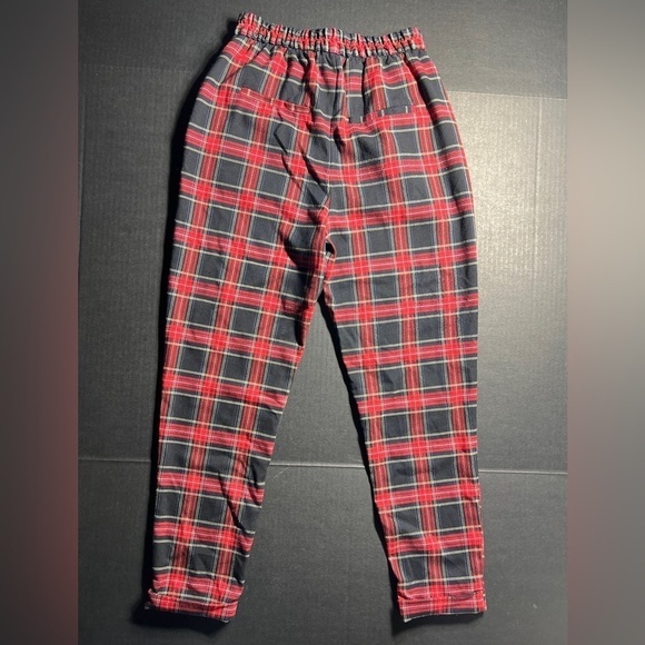 Bershka Red/Black Plaid pants Size Small - Picture 9 of 16
